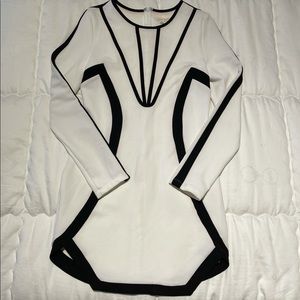 White dress black trim by Just Me.